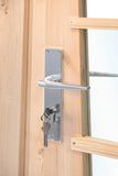 Porte simple avec fenêtre DL11 RS pin 90,5x196cm