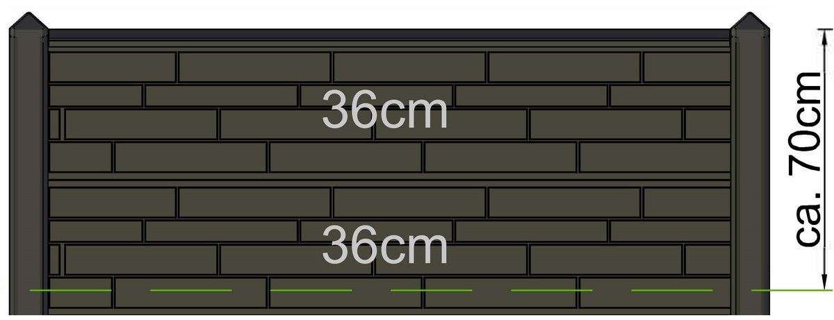 Borne frontière Berton Hunze blanc/gris modèle intermédiaire 145