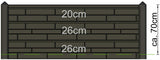 Borne frontière Berton Hunze blanc/gris modèle intermédiaire 145