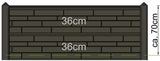 Borne frontière Berton Hunze blanc/gris modèle final 145