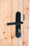Porte à pince simple LS Rouge Classe Bois 100x205cm
