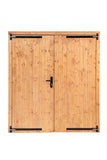 Porte à pince double LS Rouge Classe Bois 185x205cm