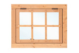 Drehfenster einzeln LS Red Class Wood 90x70cm