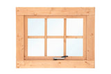 Drehfenster einzeln LS Red Class Wood 90x70cm