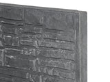 Assiette à motif Berton anthracite Rustico