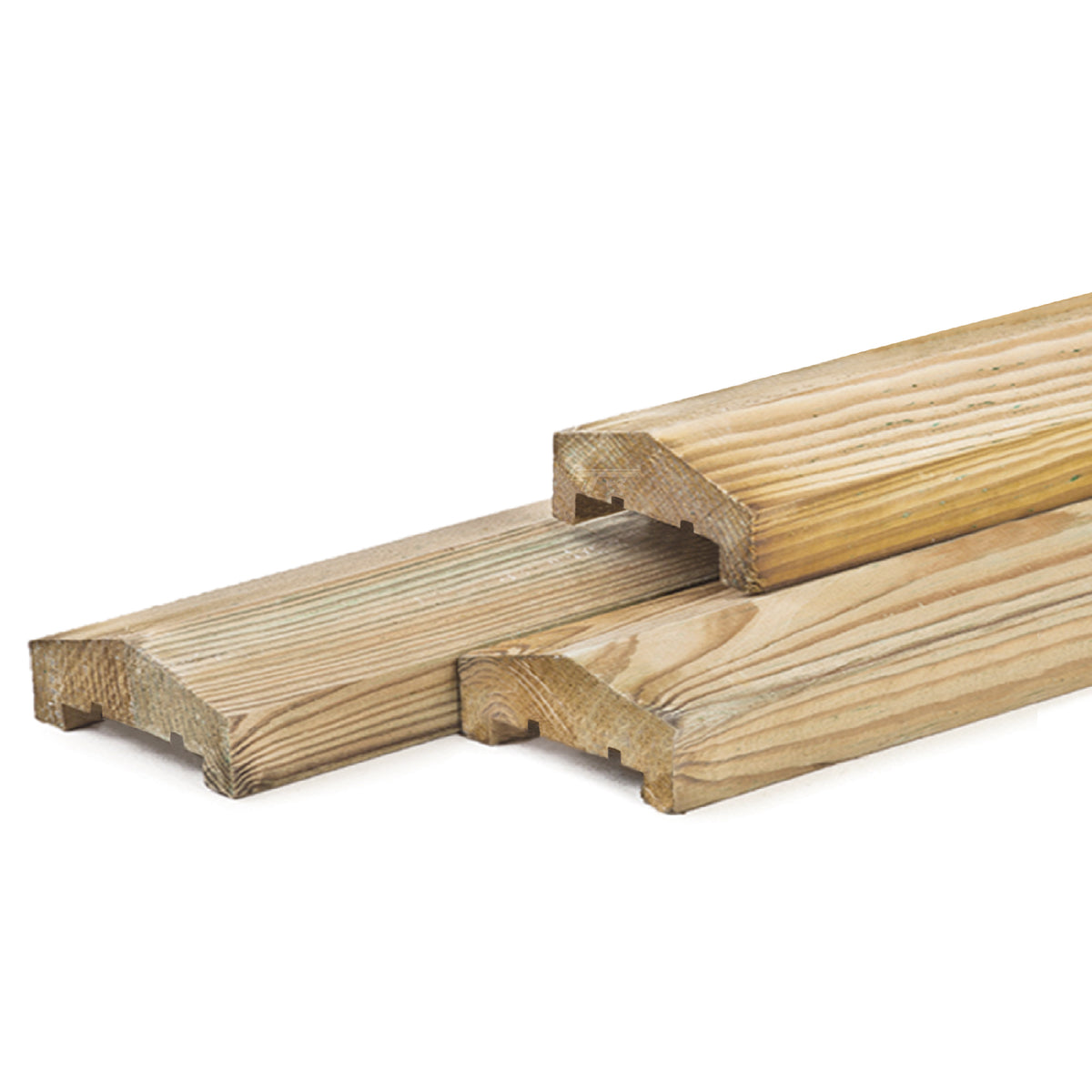 Robuste Abdeckschiene aus Kiefernholz, 240 cm