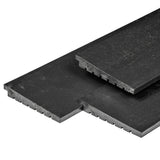 Schwedischer Rabatt. Ausgezeichnete nordeuropäische Fichte, schwarz gespritzt, 1,4/2,8 x 19,5 x 420 cm