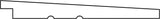 Zweeds rabat Midden-Europees vuren zwart 1.1/2.2x19x500cm