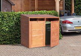Containerberging dubbel, hardhout