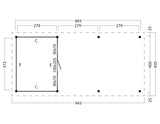 Odense, Red Class platdak XL, type 8, zwart