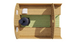 Thermowood saunabarrel Ø205x250