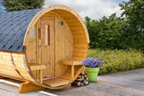 Tonneau de sauna en bois thermo-bois Ø205x400