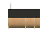 Saunafass aus Thermoholz Ø205x350