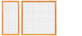 Gaaselement met kader Red Class Wood 90cm