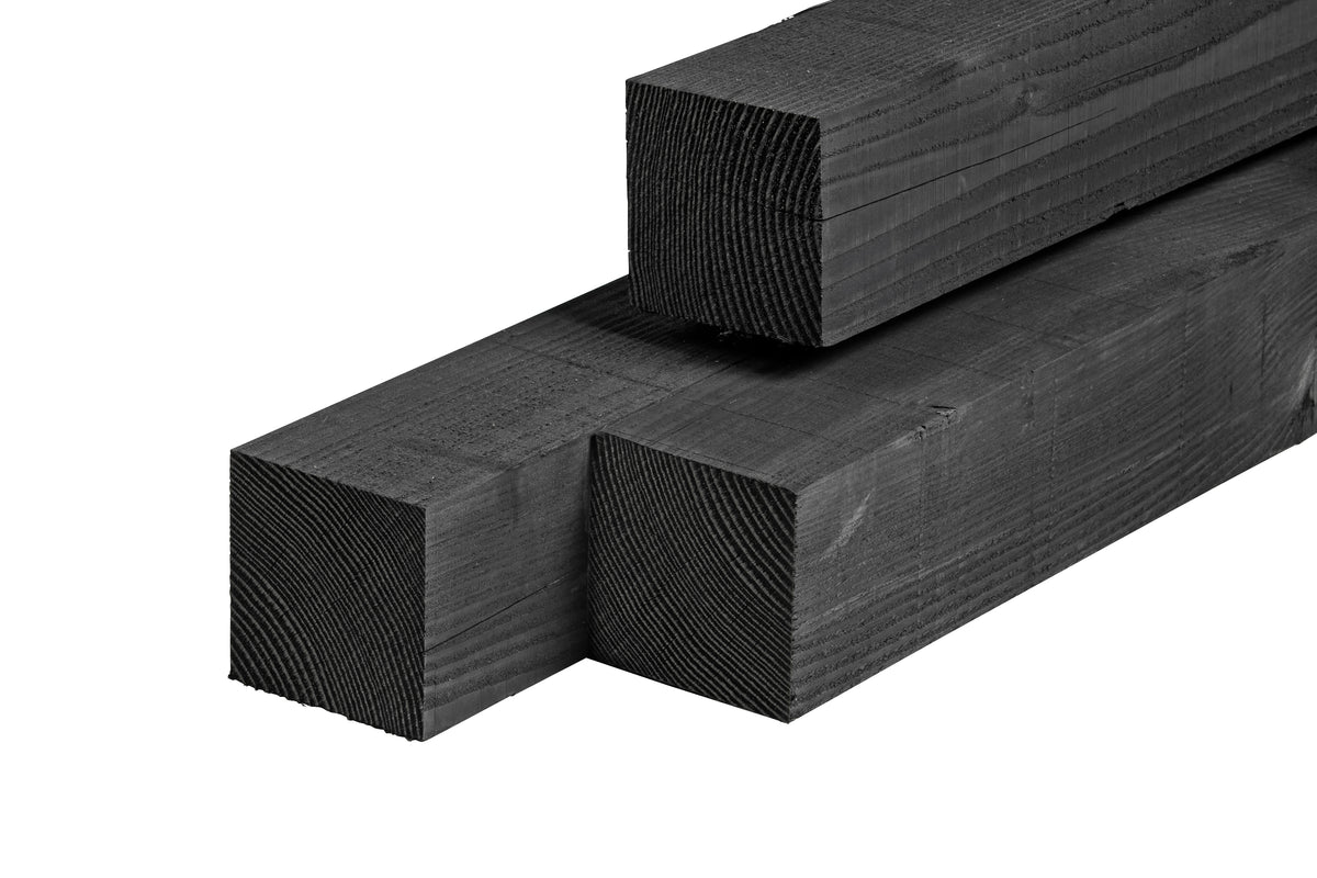 Pfosten Douglasie schwarz imprägniert 9,0x9,0x300cm