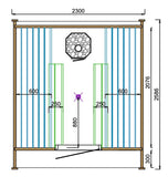 Sauna POD 260cm - Thermowood Tolva