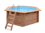Luxus-Holzschwimmbecken Mambo Beach 355x307x116cm