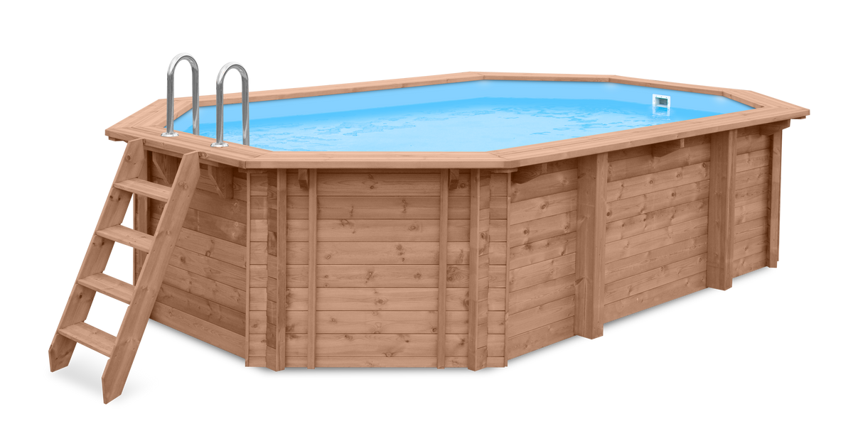 Luxus-Holzschwimmbecken Daaibooi Beach 563x352x124cm