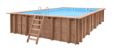 Luxus-Holzschwimmbecken Playa Forti 834x492x138cm