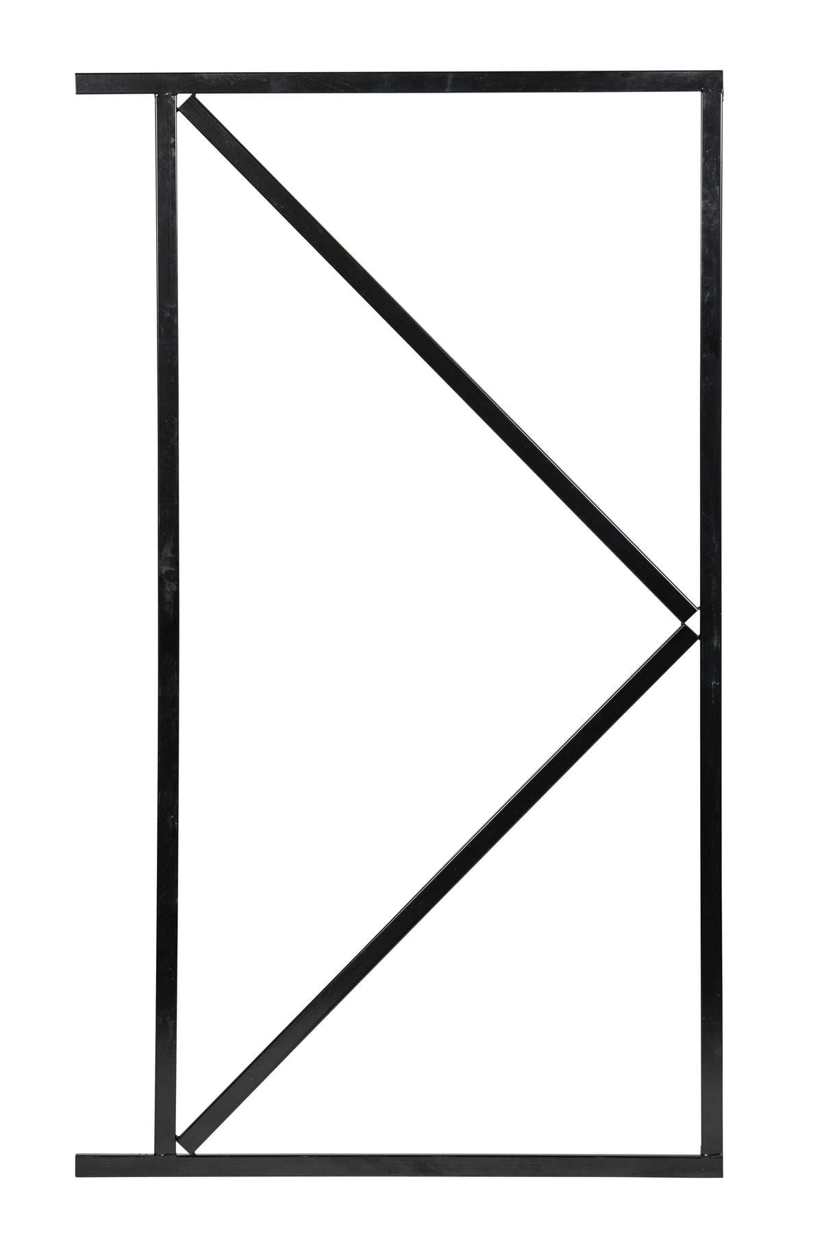 Eisentürrahmen 155x90cm schwarz