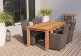 Tuintafel Rustiek teak 300cm (met extra middenpoot)