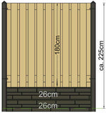Poteau Berton IJssel coin enduit modèle 308