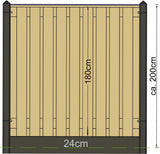 Berton paal Amstel gecoat hoekmodel 280