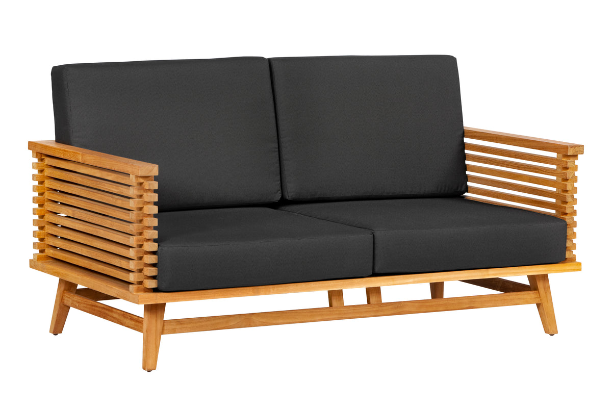 Riverside teak 2-zits bank incl. kussens