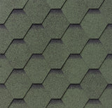 Bardeaux de toiture hexagonaux ultra verts