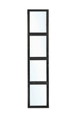 Wandmodule modern zwart 45x224cm