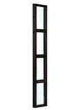 Wandmodule modern zwart 45x224cm