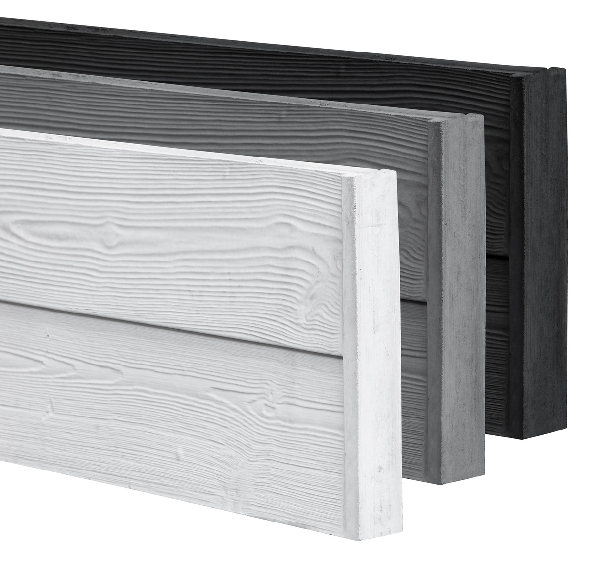 Panneau à motifs en bois Berton Rabat étroit blanc/gris 184