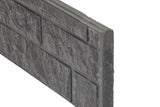 Assiette à motif Berton Rock anthracite 184