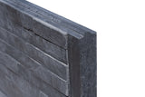 Assiette à motif Berton Slate étroite anthracite 184