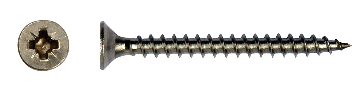Spaanplaatschroef rvs Ø3.5x30mm Pozidrive