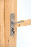 Porte double avec fenêtre D1 RS pin 150x196cm