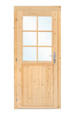 Deur enkel met raam D6 LS vuren 90.5x196cm