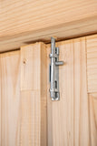 Porte double avec fenêtre D3 RS pin 166,5x196cm