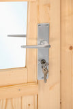 Deur enkel met raam D6 LS vuren 90.5x196cm