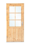 Porte simple avec fenêtre XXL LS pin 106,5x215cm