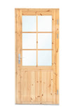 Porte simple avec fenêtre XXL RS pin 106,5x215cm