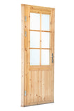 Porte simple avec fenêtre XXL LS pin 106,5x215cm