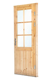 Porte simple avec fenêtre XXL RS pin 106,5x215cm