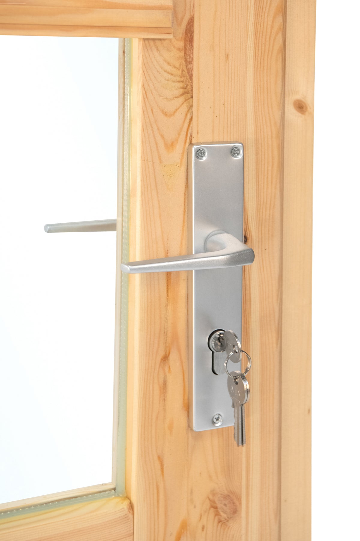Porte simple avec fenêtre XXL LS pin 106,5x215cm