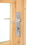 Porte simple avec fenêtre XXL LS pin 106,5x215cm
