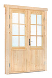Deur dubbel met raam XXL RS vuren 181.5x215cm