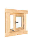 Draai- /kiepraam enkel L5.1 vuren 62.5x62.5cm