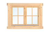 Draai- /kiepraam dubbel L6 vuren 128.5x100.5cm