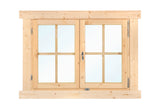 Draai- /kiepraam dubbel L6 vuren 128.5x100.5cm