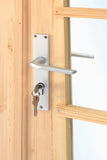 Porte double avec fenêtre DL7 RS pin 166,5x196,5cm